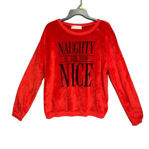Wound Up lightweight sweatshirt velour feel size 15/17 XL Christmas themed